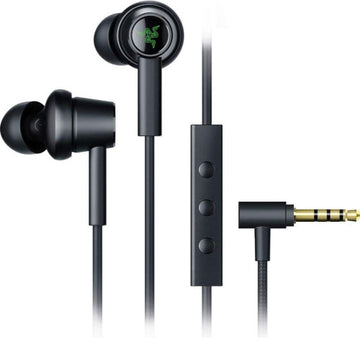 Razer Hammerhead Duo Console: Custom-Tuned Dual-Driver Technology - in-Line Mic Mute Switch - Aluminum Frame - Dedicated Carrying Case - 3.5mm Headphone Jack - Classic Black (RZ12-03030200-R3M1)
